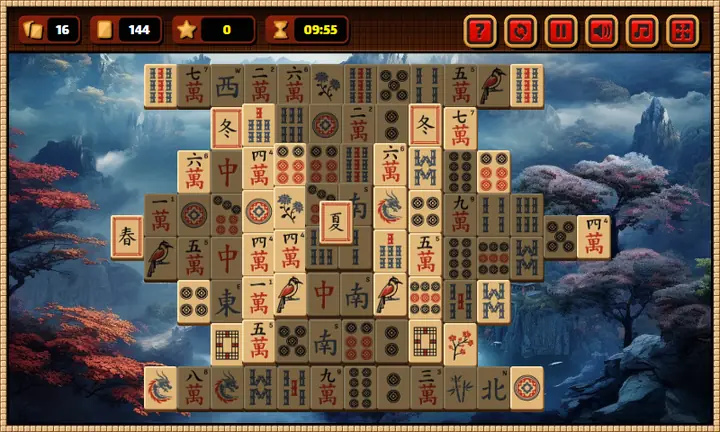 Snimak ekrana iz igre Mahjong Solitaire