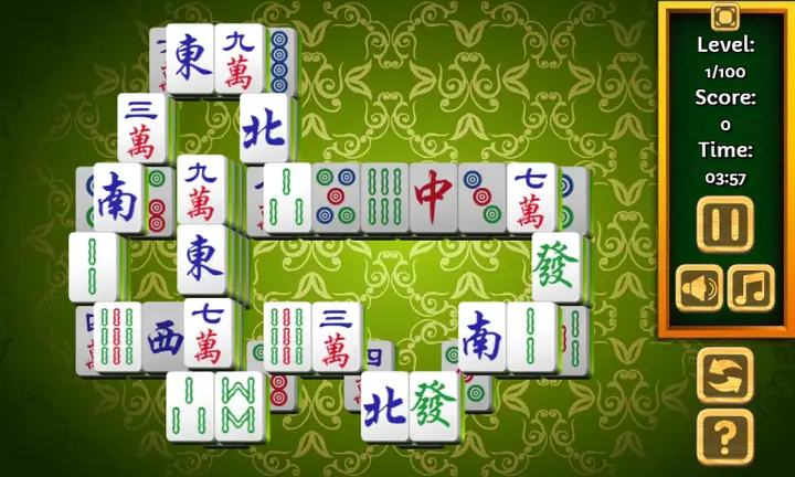 Snimak ekrana iz igre Mahjong Tiles