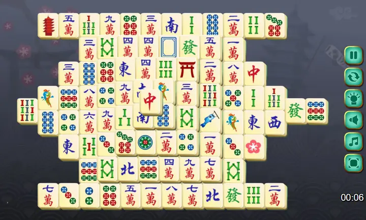 Snimak ekrana iz igre MahJong
