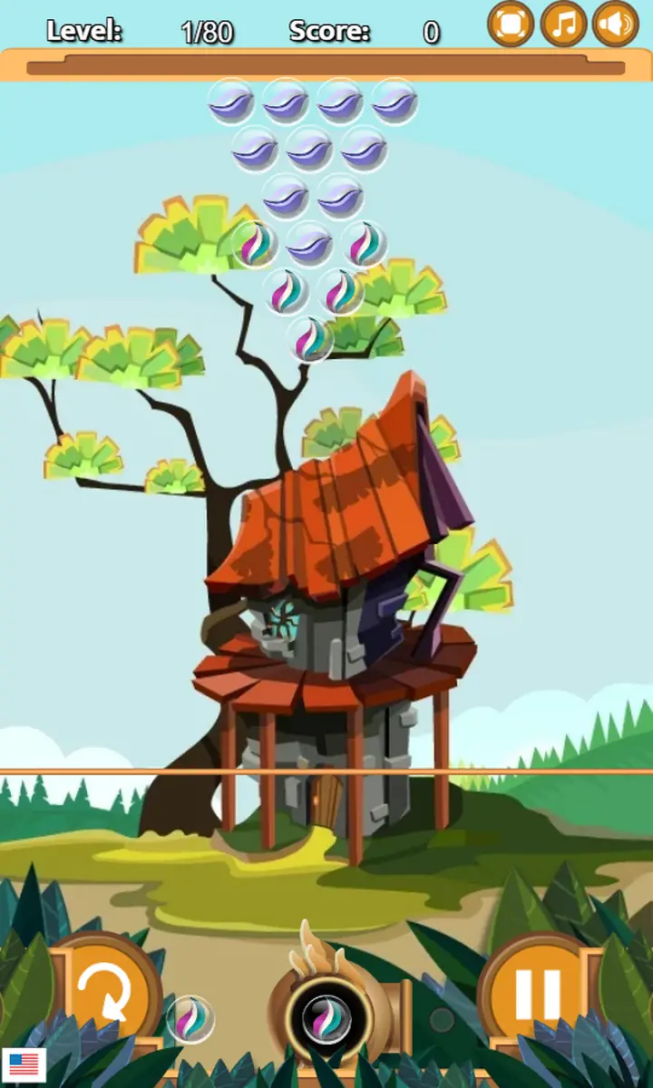 Snimak ekrana iz igre Marble Shooter