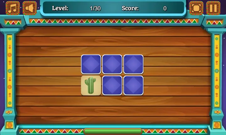 Snimak ekrana iz igre Memory Puzzle