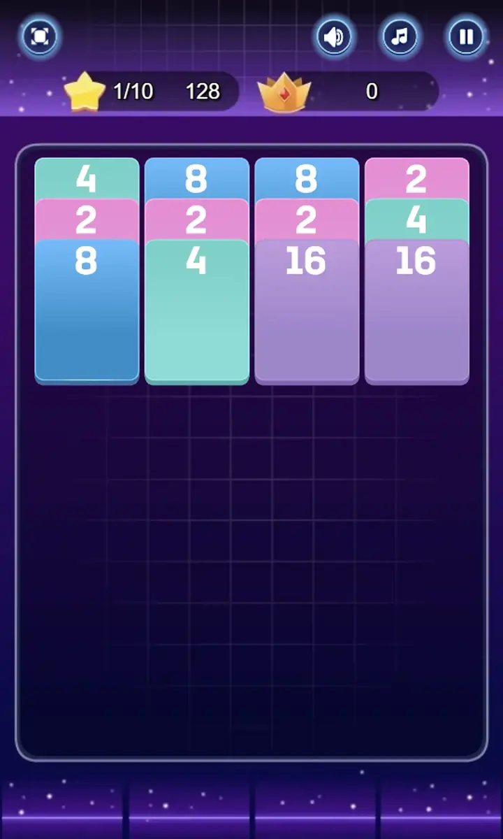 Snimak ekrana iz igre Merge Cards