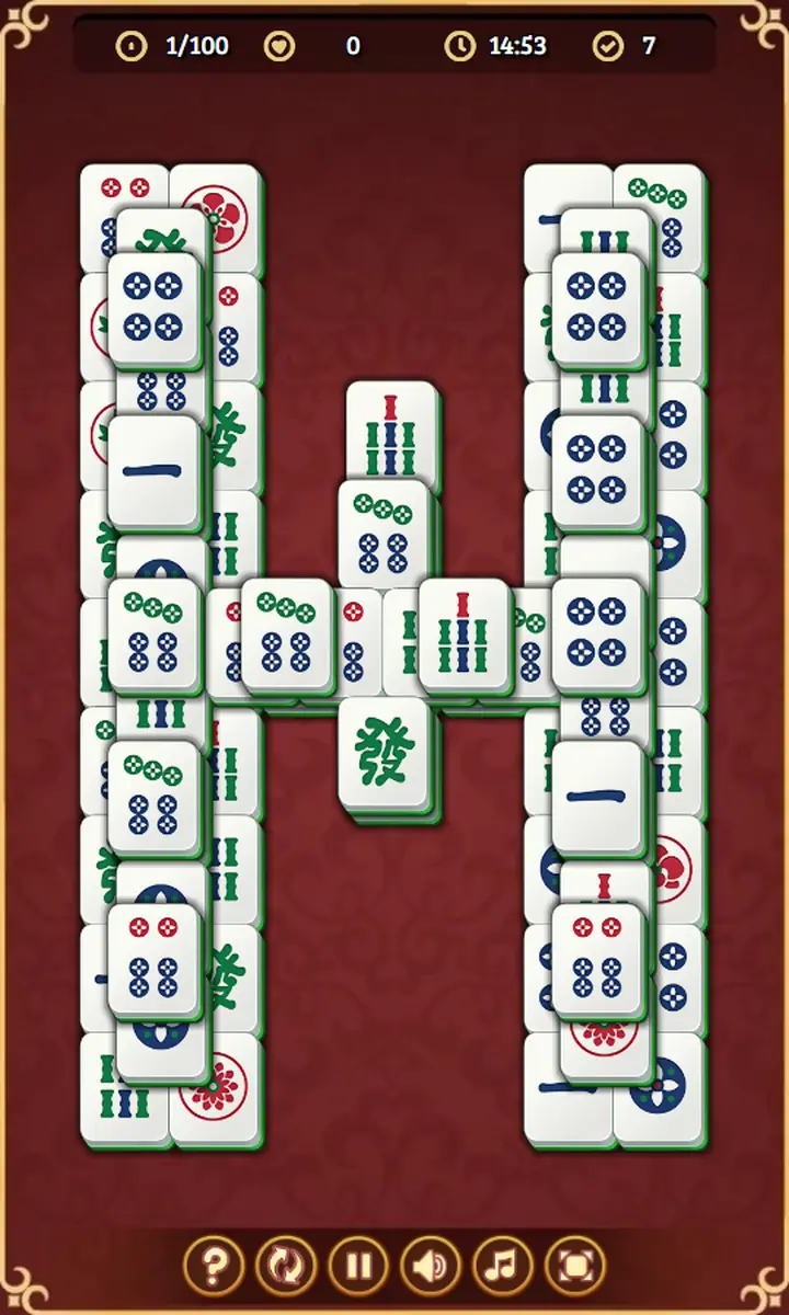 Snimak ekrana iz igre Mindful Mahjong