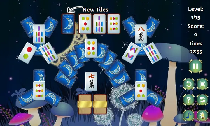 Snimak ekrana iz igre Moon Mahjong