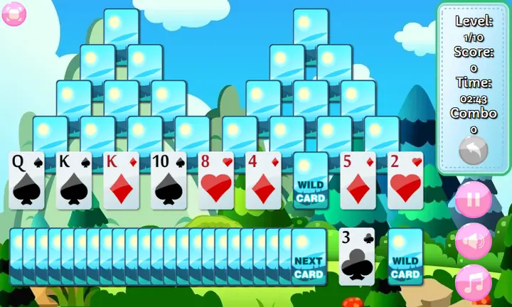 Screenshot from Mountain Solitaire