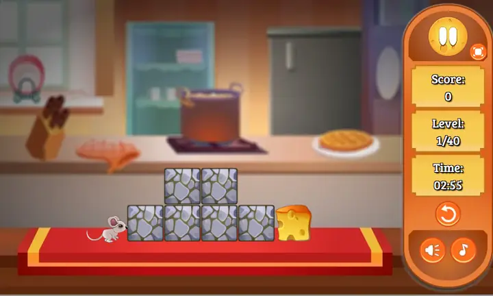 Snimak ekrana iz igre Mouse and Cheese