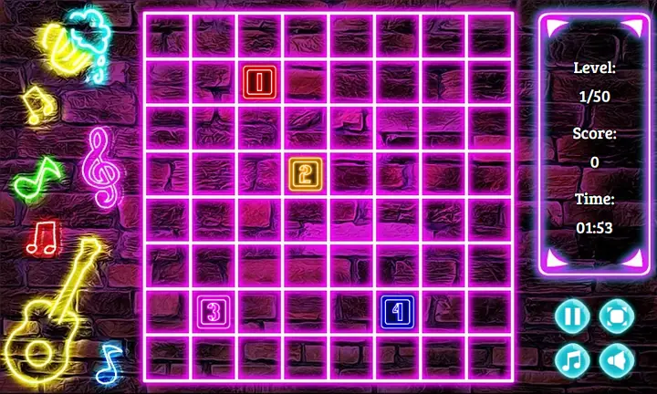 Snimak ekrana iz igre Neon Dots