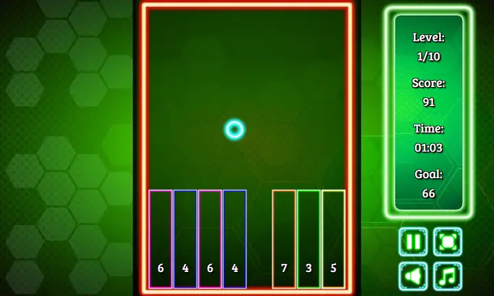 Snimak ekrana iz igre Neon Jump