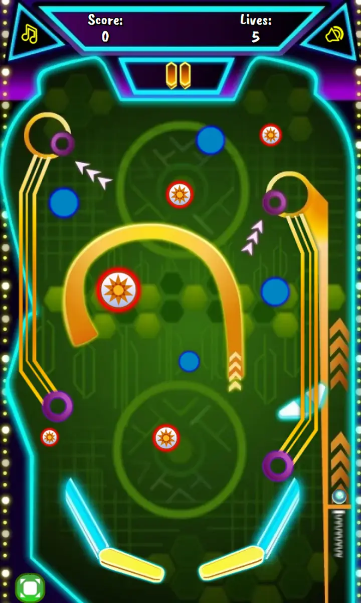 Screenshot from Neon Pinball