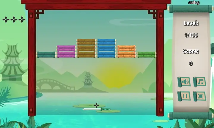 Snimak ekrana iz igre Ninja Breakout