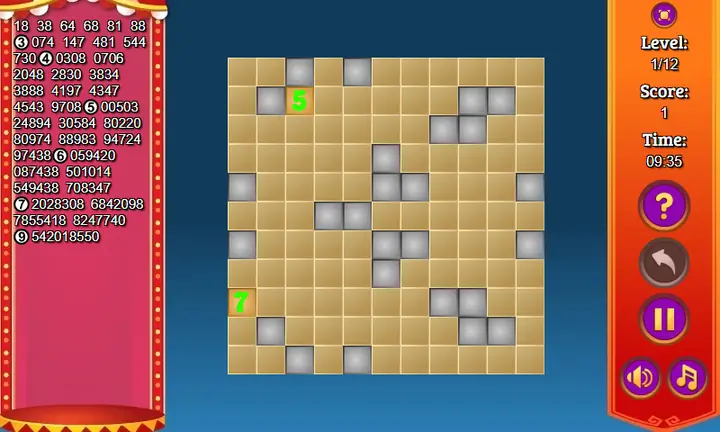 Screenshot from Number Fill