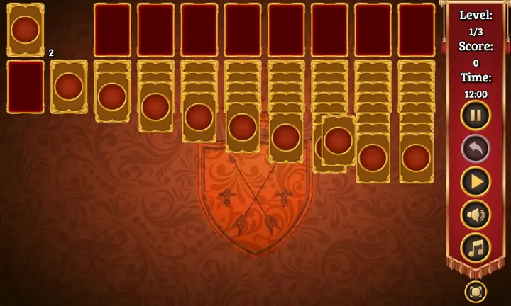 Screenshot from Pantagruel Double Klondike