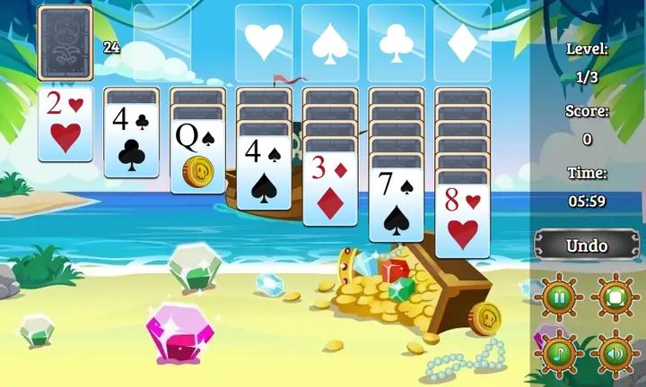 Snimak ekrana iz igre Pirate Klondike