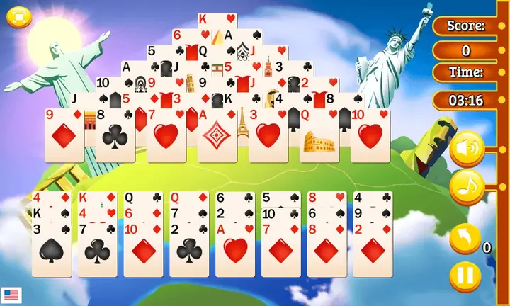 Snimak ekrana iz igre Planet Solitaire