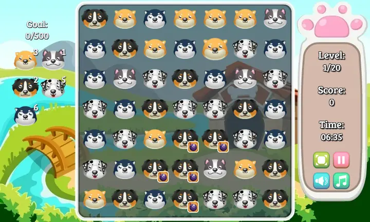Screenshot from Puppy Puzzle