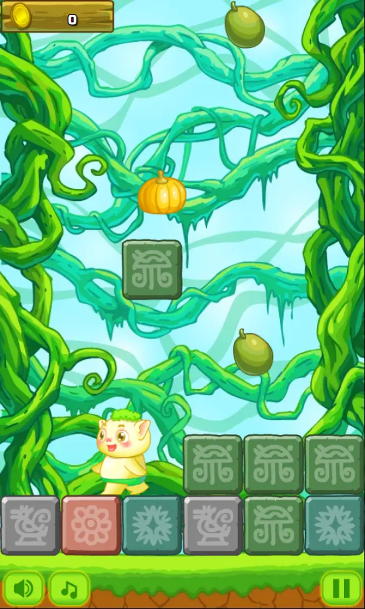 Snimak ekrana iz igre Rainforest Jump