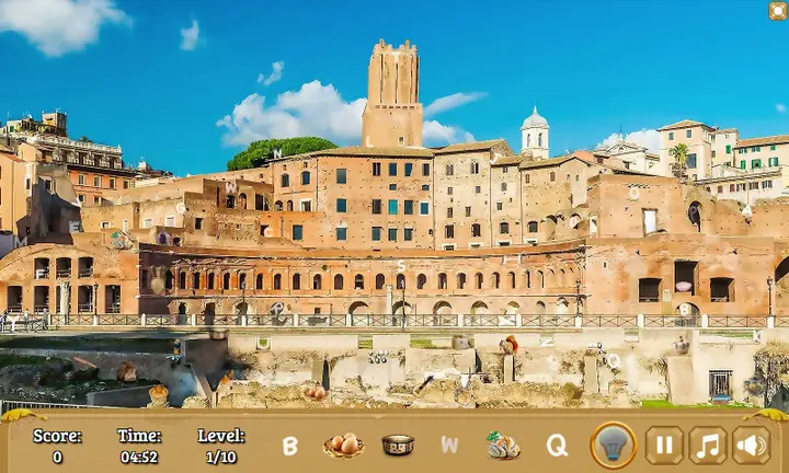 Snimak ekrana iz igre Rome Hidden Objects