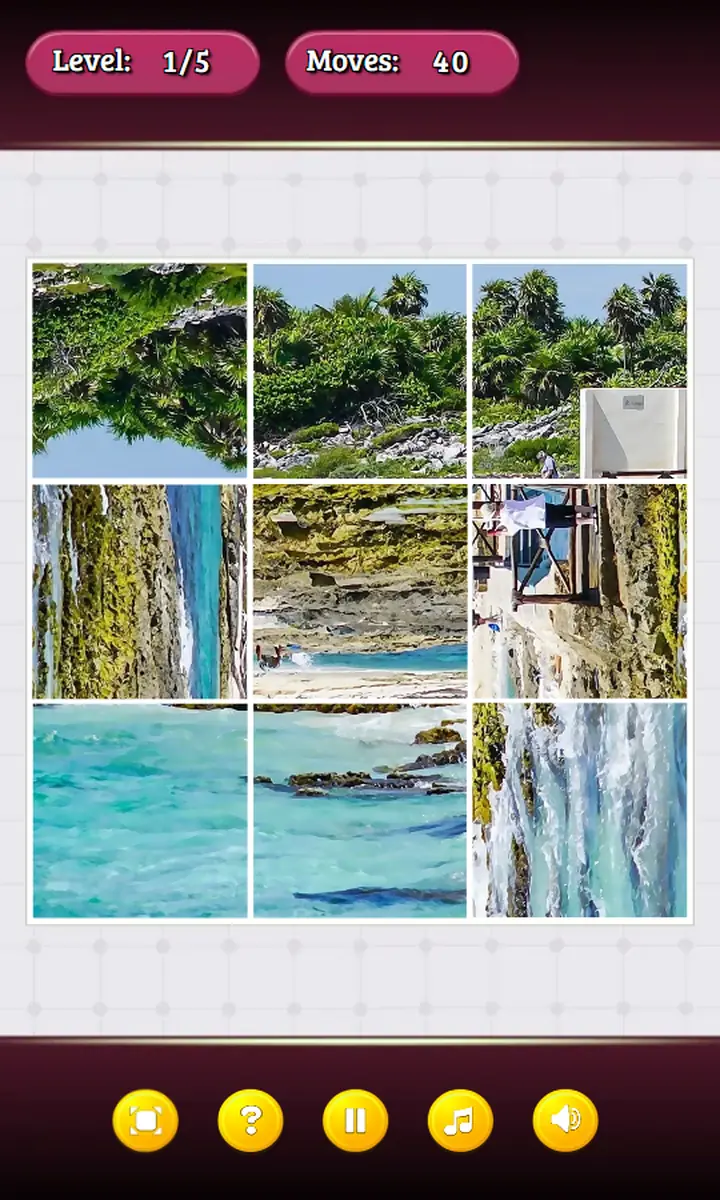 Snimak ekrana iz igre Rotate Puzzle: Summer Beach
