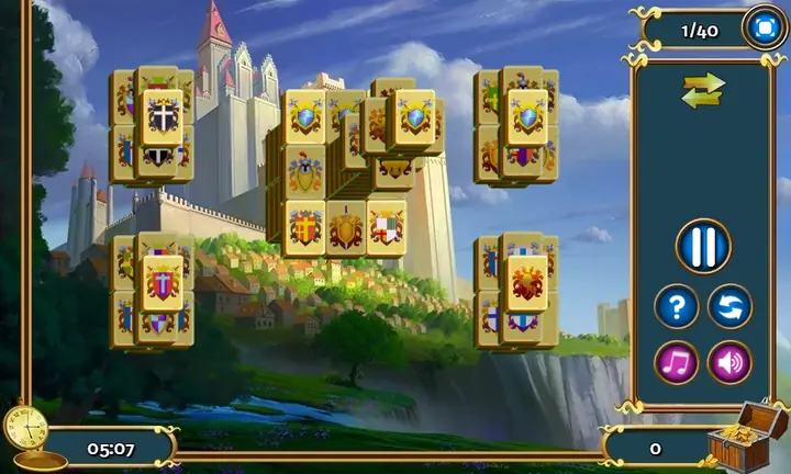 Snimak ekrana iz igre Royal Tower Mahjong