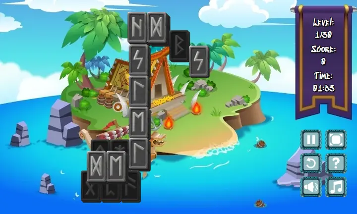 Screenshot from Rune Mahjongg