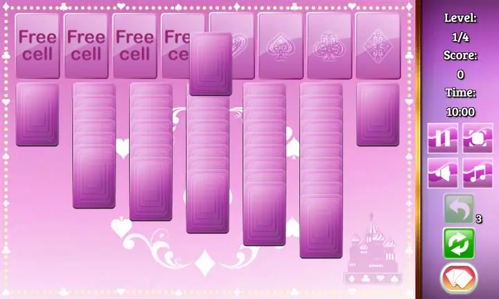 Snimak ekrana iz igre Russian Freecell