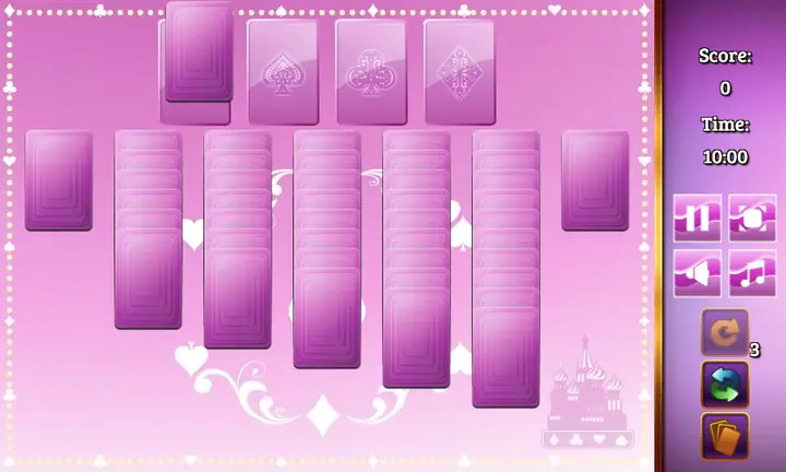 Snimak ekrana iz igre Russian Solitaire