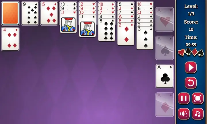 Snimak ekrana iz igre Saratoga Solitaire