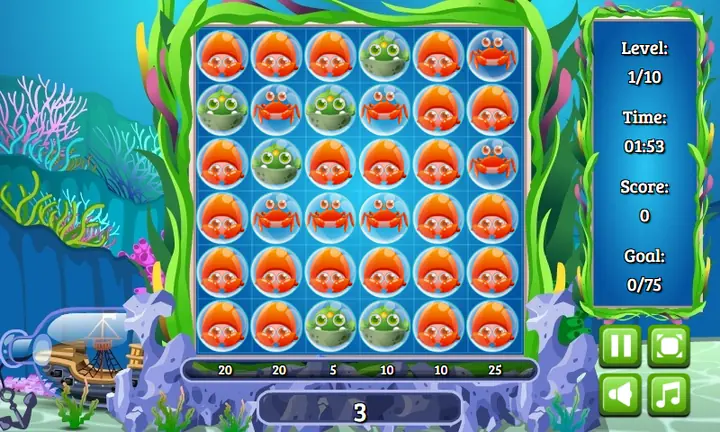 Snimak ekrana iz igre SeaLife Puzzle