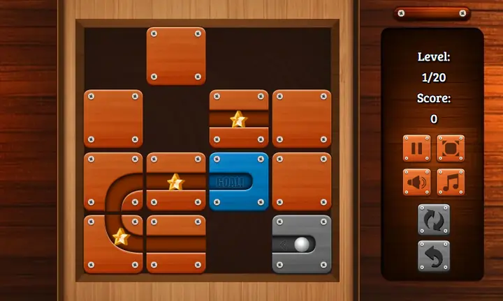 Snimak ekrana iz igre Slide and Roll