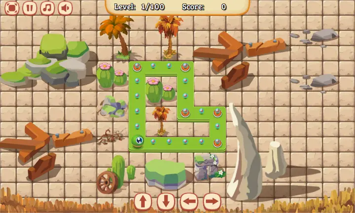 Snimak ekrana iz igre Snake Dash
