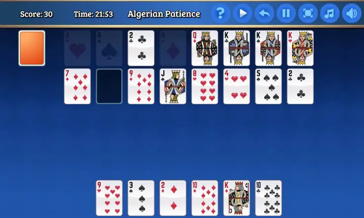 Snimak ekrana iz igre Solitaire Collection