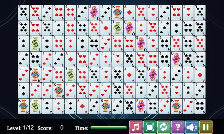 Snimak ekrana iz igre Solitaire Connect