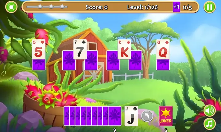 Snimak ekrana iz igre Solitaire Harvest