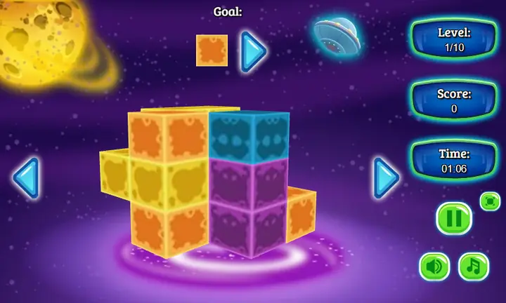 Screenshot from Space Cubes