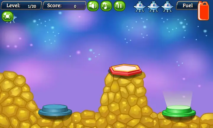 Snimak ekrana iz igre Spaceship Landing