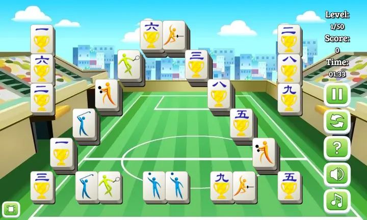 Snimak ekrana iz igre Sports Mahjong