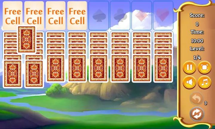 Screenshot from Stronghold Solitaire