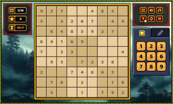 Snimak ekrana iz igre Sudoku Classic