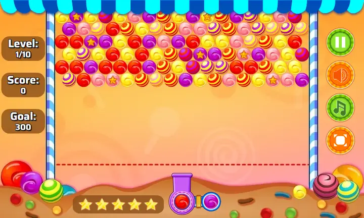 Snimak ekrana iz igre Sweet Candy