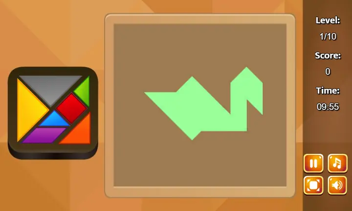 Snimak ekrana iz igre Tangrams