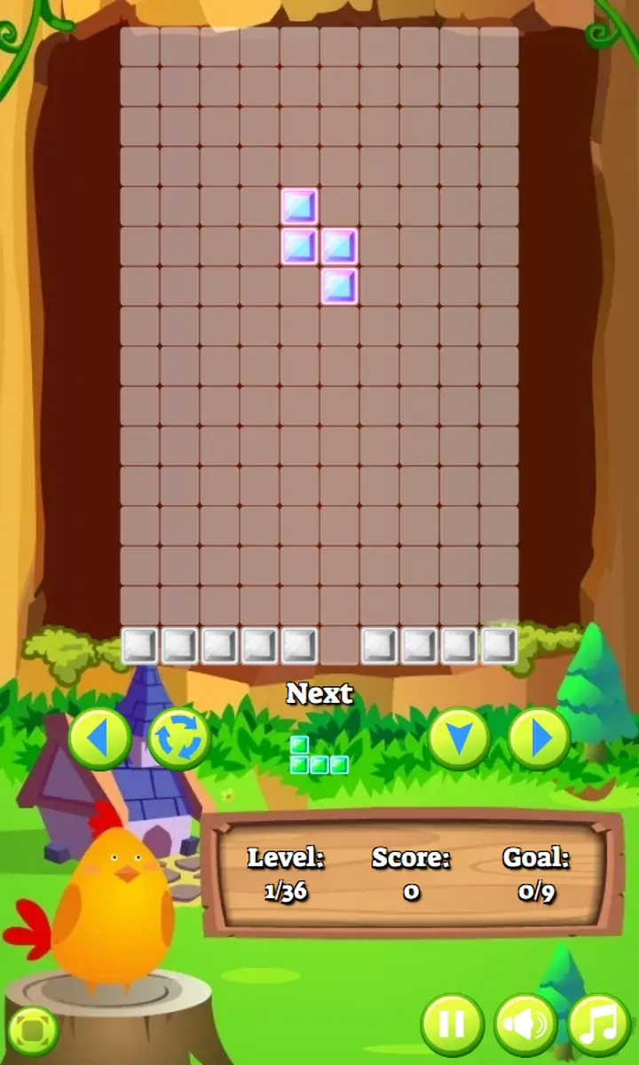 Snimak ekrana iz igre Tetris Slide