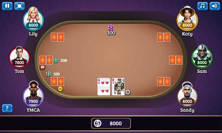 Screenshot from Texas Hold'em Poker