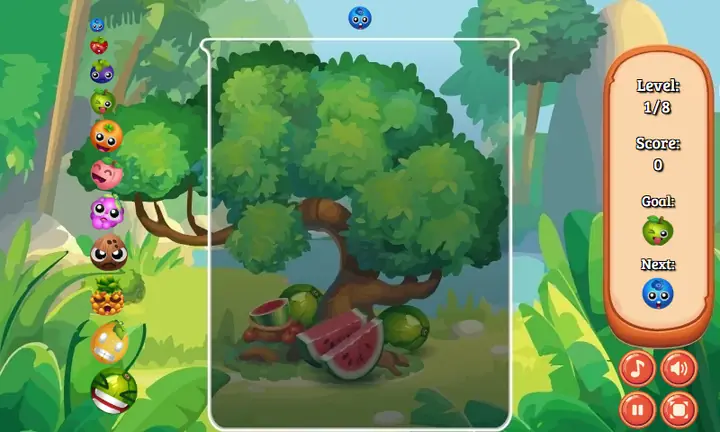 Screenshot from The Watermelon Game