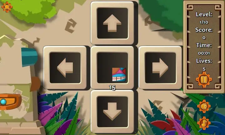 Snimak ekrana iz igre Tiki Totems Quartet
