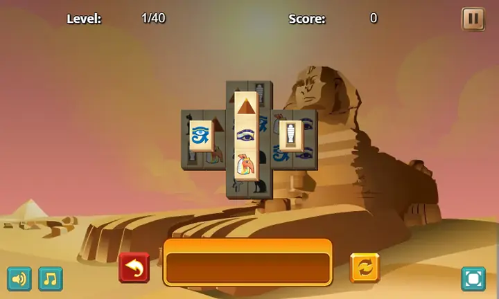 Snimak ekrana iz igre Tiles of Egypt