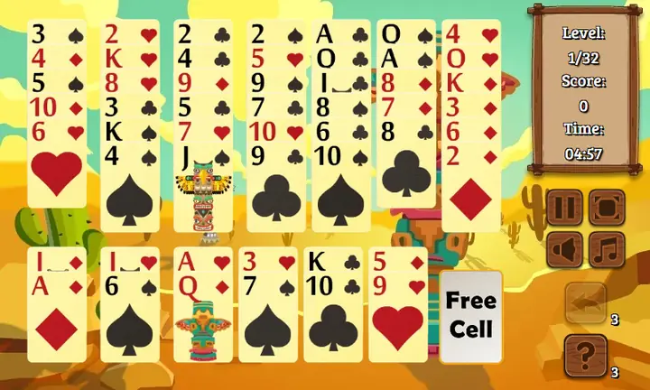 Screenshot from Totem Solitaire