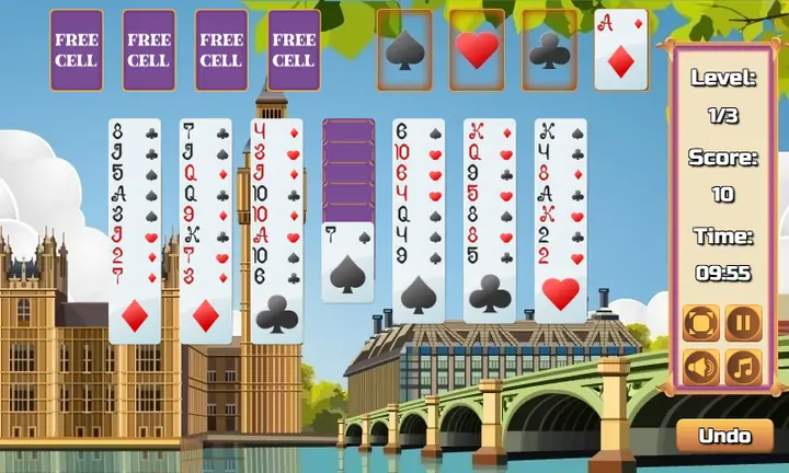 Screenshot from Tower of London Solitaire