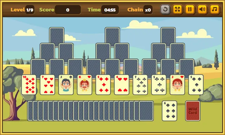 Snimak ekrana iz igre Tri Towers Solitaire