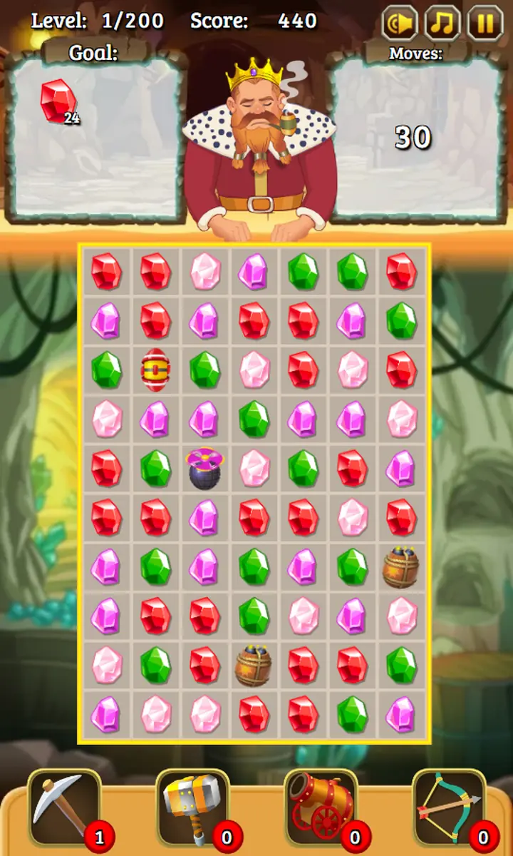 Snimak ekrana iz igre Unlock the King