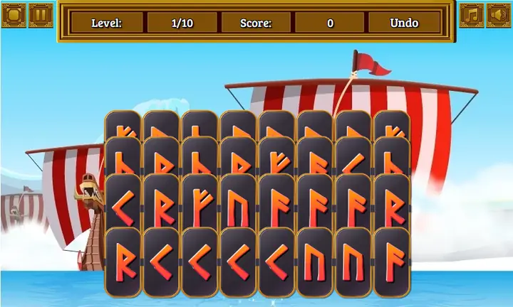 Snimak ekrana iz igre Viking Tiles